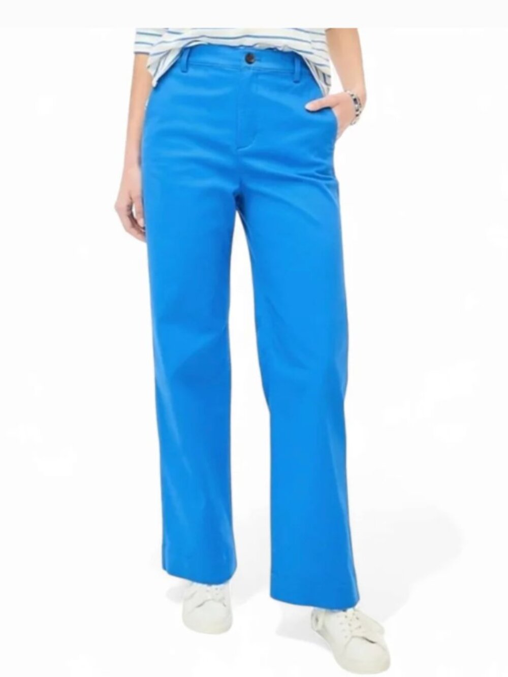 J. Crew Factory Wide Leg Chino Pants